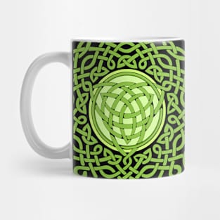 Green Celtic knot pattern Mug